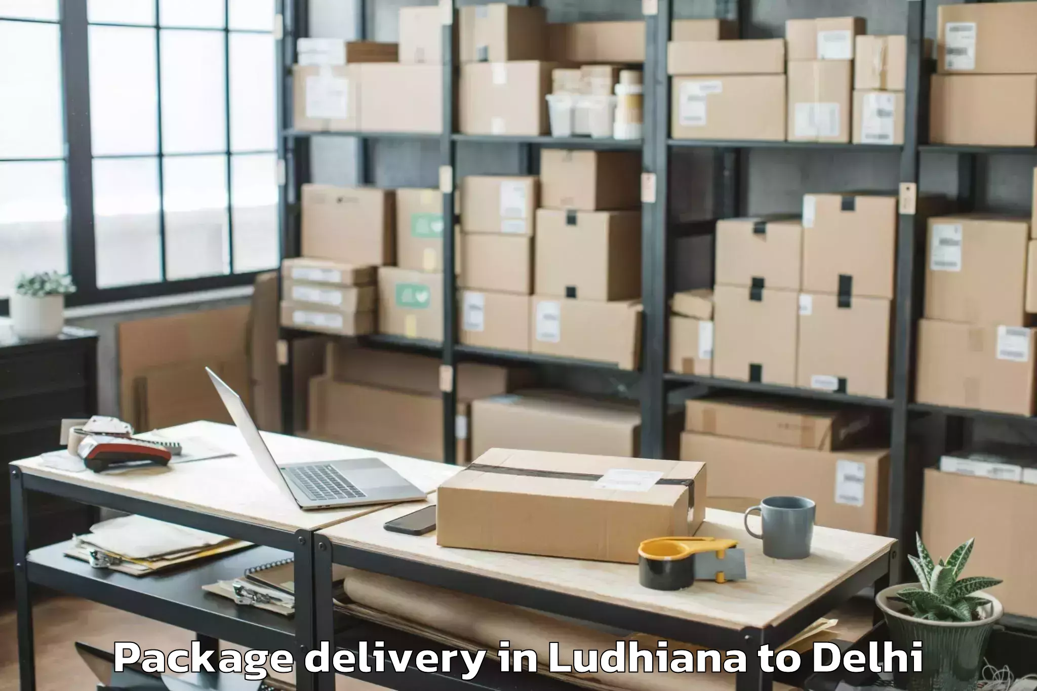 Affordable Ludhiana to Jmd Kohinoor Mall Package Delivery